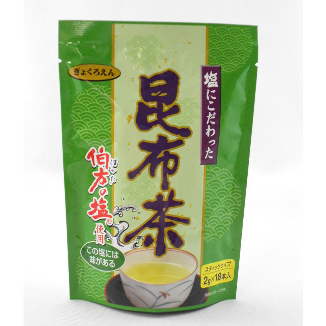 塩にこだわった昆布茶18P袋
